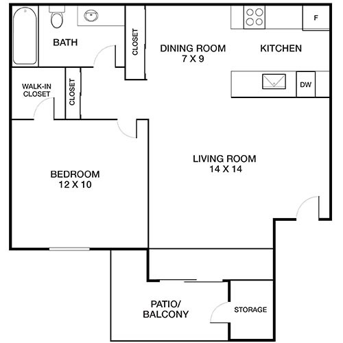 Floorplan - Mariners Cove Apartments