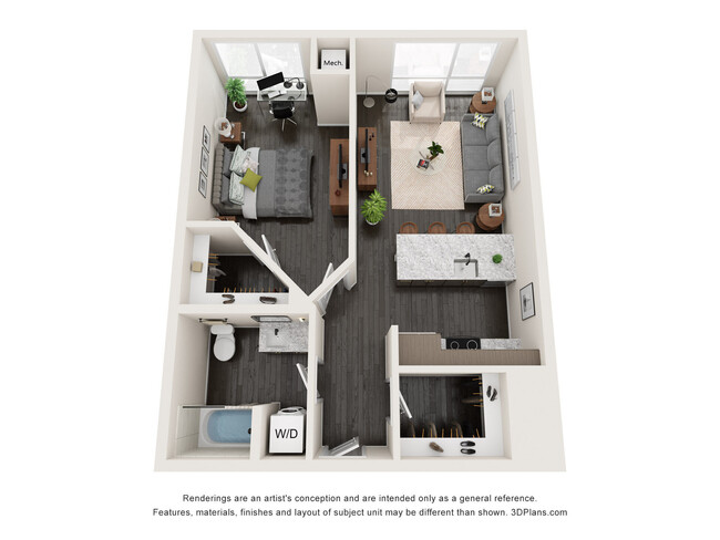 Floorplan - Claro at the Waterfront