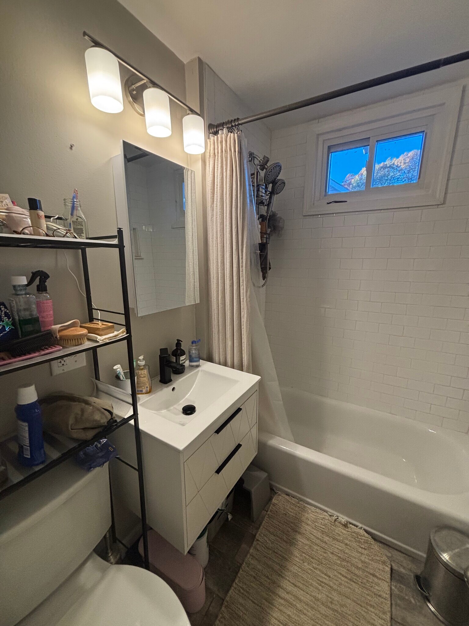 New shower head w strong pressure, new medicine cabinet, and new window - 17 Lesher St