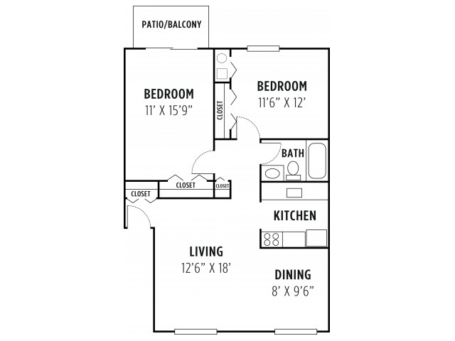 Floorplan - Park Court Apartments