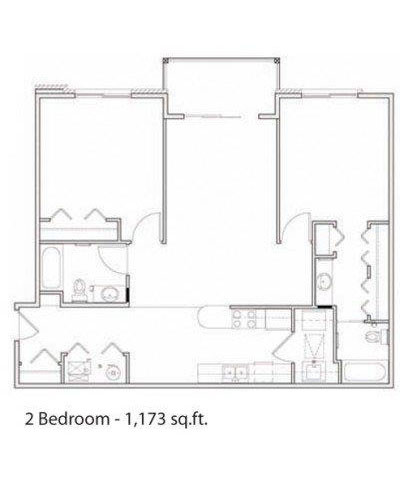 Floorplan - Prairiewood Apartments and Townhomes