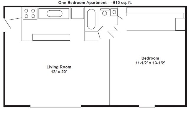 1BR/1BA - Northshore Apartments