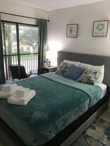 Bedroom #2 with enclosed balcony - 19700 SW 103rd Ct