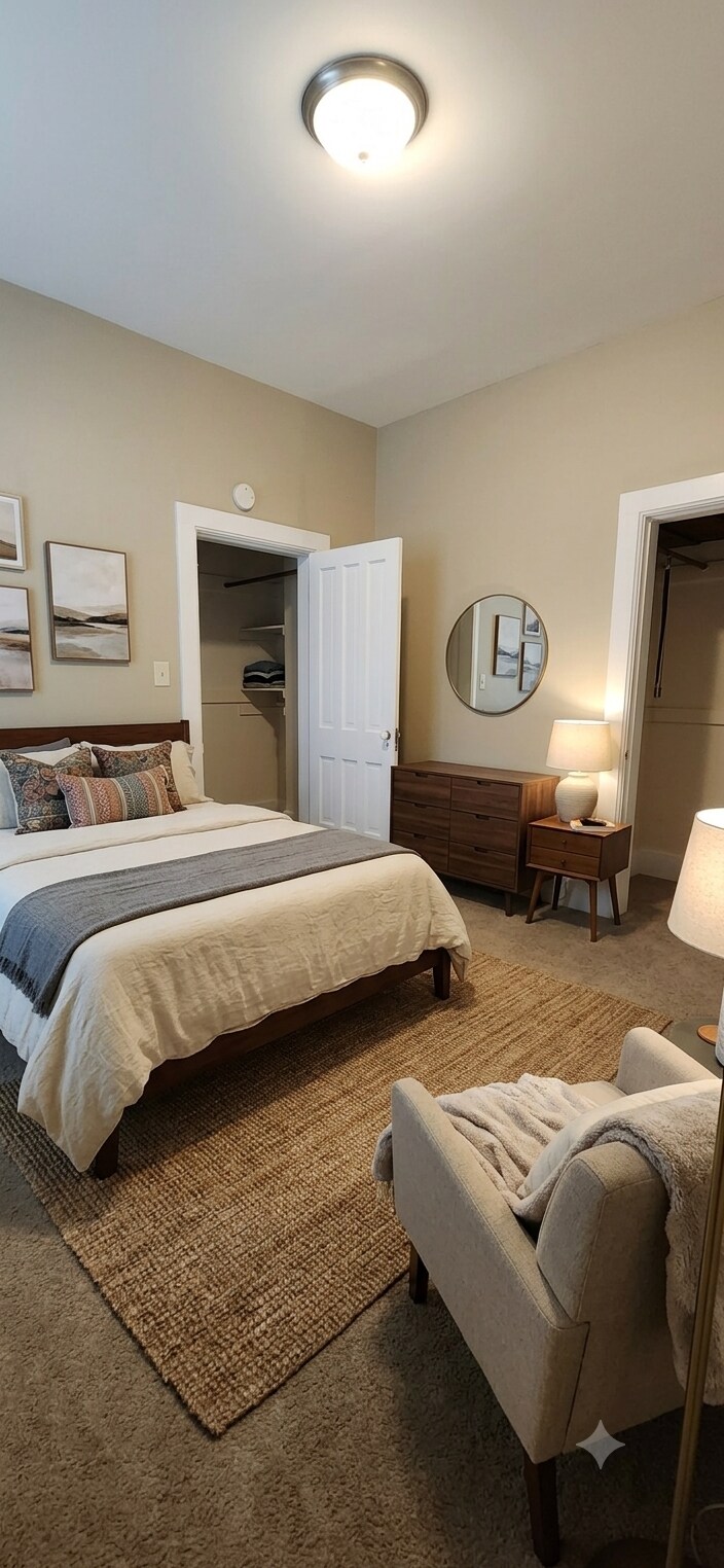 AI generated bedroom pic - 1035 Bush St