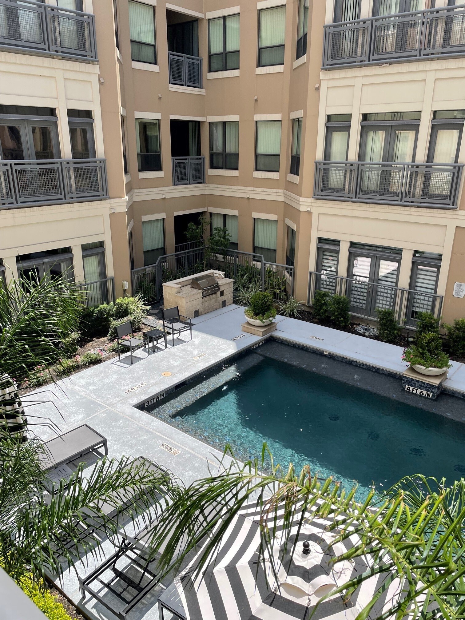 View of the pool. This is one of many pools - 1901 Post Oak Blvd