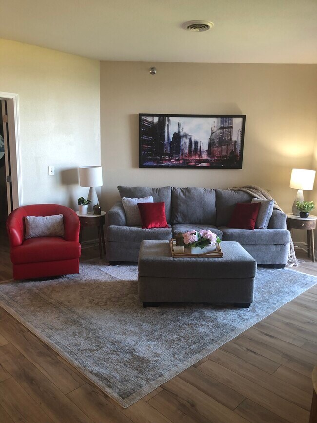Furnished Living Room - 4100 S Lake Dr