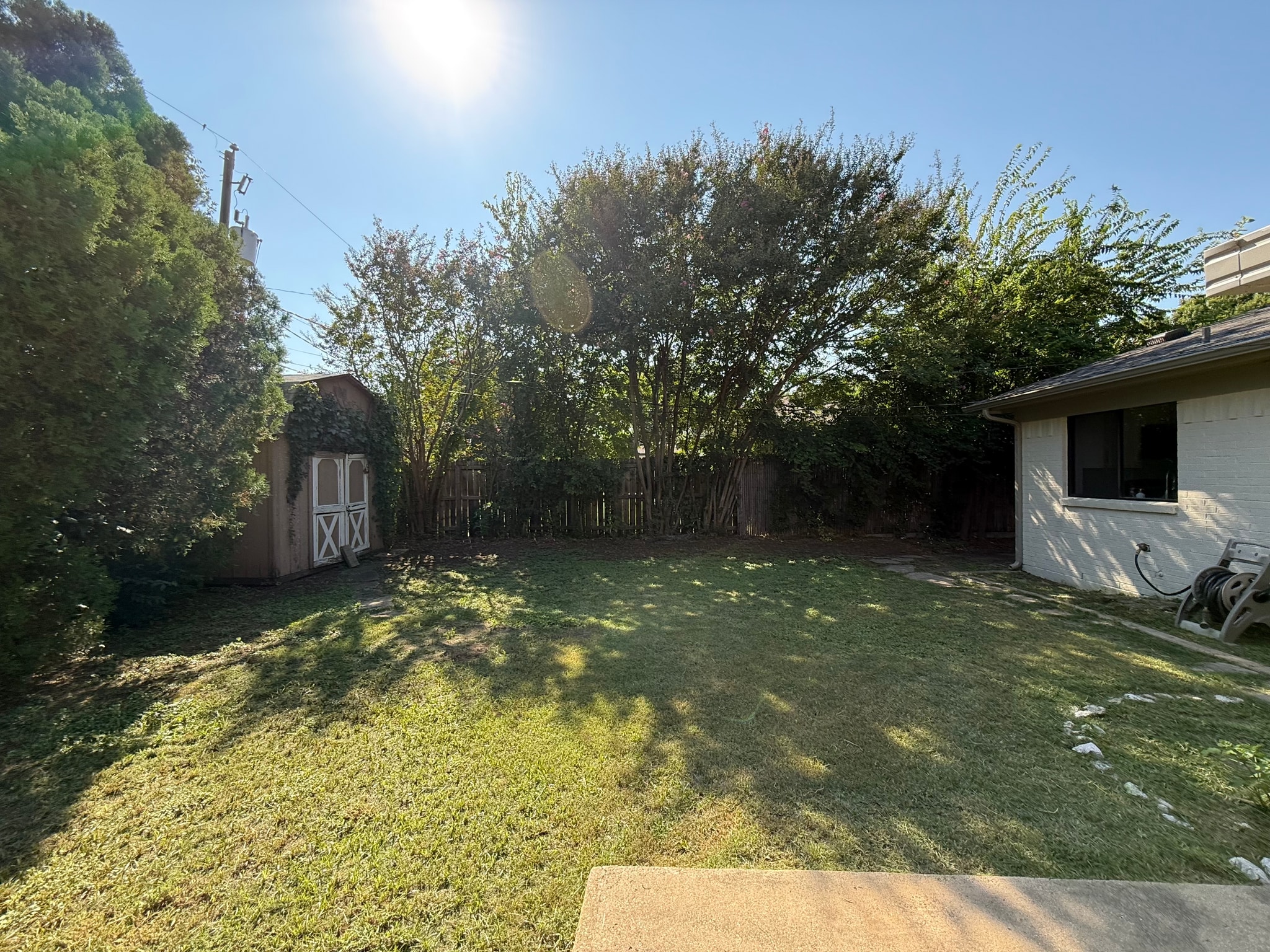 Fenced backyard - 1604 Timbercreek Rd