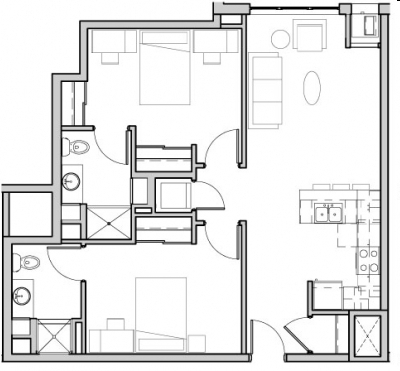 2BR/2BA - Yugo Minneapolis 412 Lofts