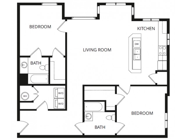 Floorplan - Bridges Apartment Homes