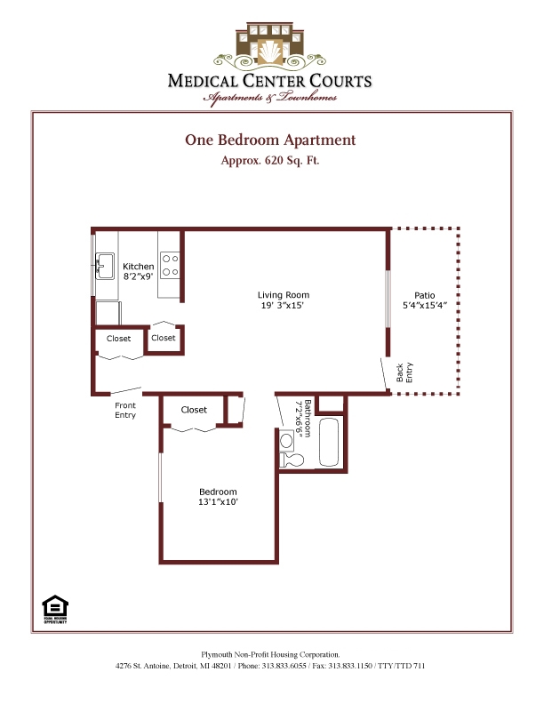 1BR/1BA - Medical Center Courts