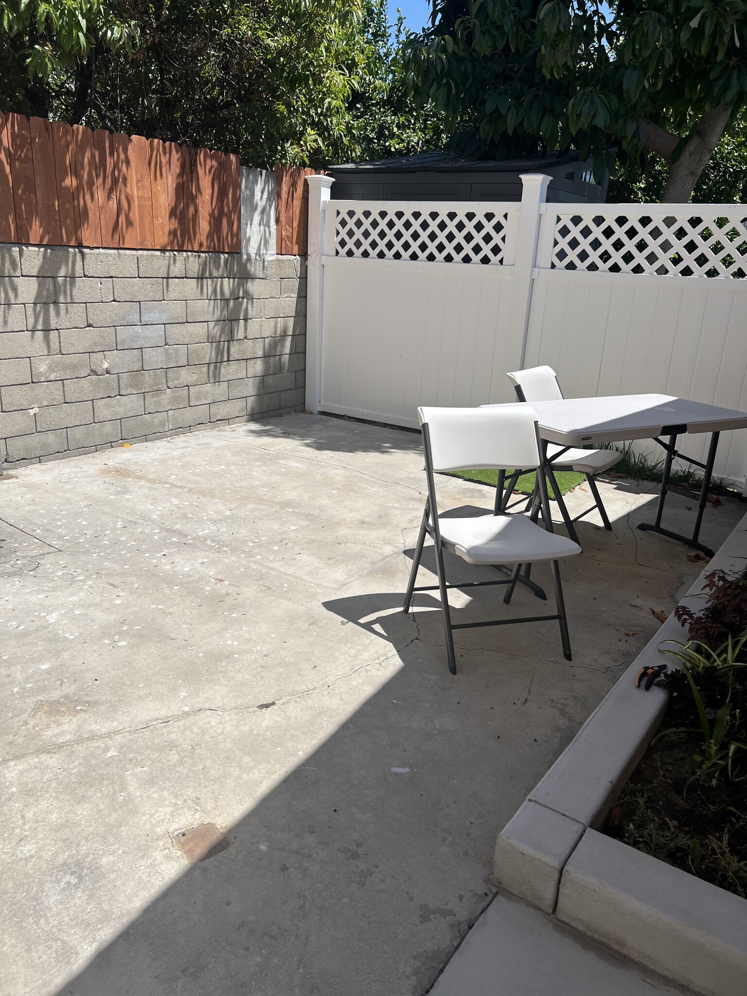Private patio perfect for small gatherings and BBQs. - 9300 Benson Way
