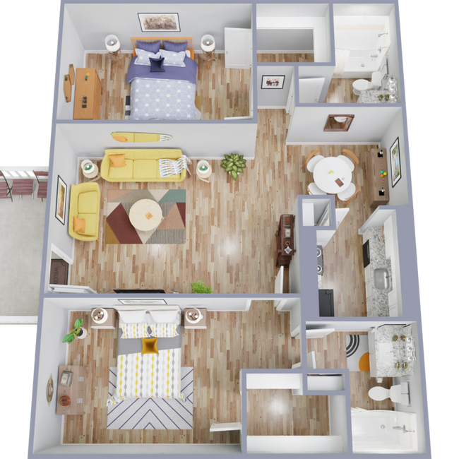 Bend_B3.png - Bend at Oak Forest Apartments