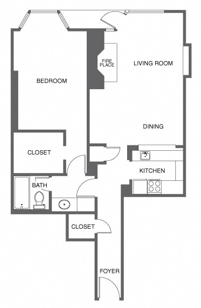 Floorplan - Trinity Towers Apartments