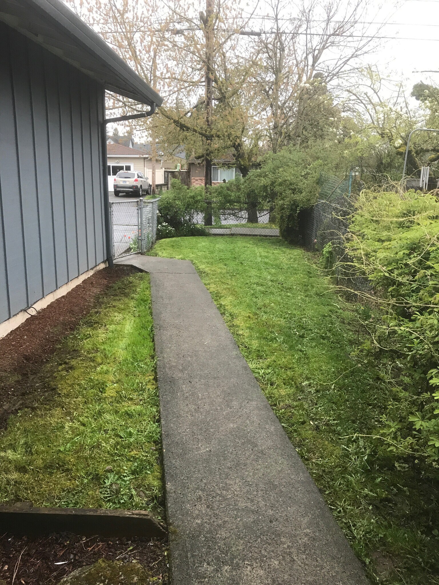 Enclosed yard. - 8038 N Wayland Ave