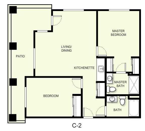 2BR/2BA - The Lodge at Wake Forest