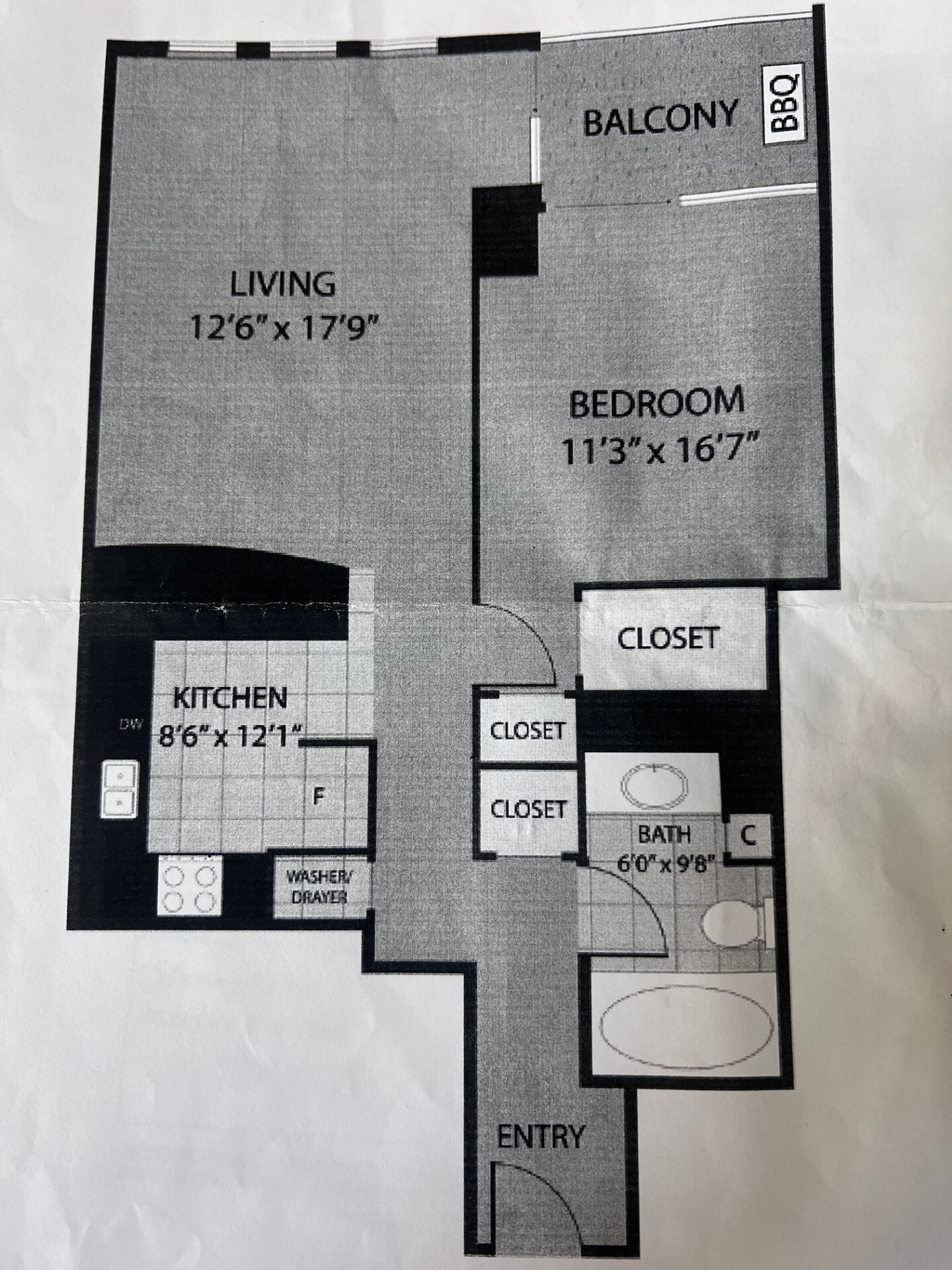 floor plan - 1250 S Michigan Ave