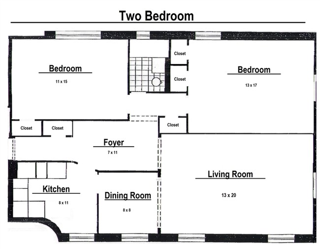 2 BR Floor Plan - Colonial Gardens Trenton Proud- Large reno...