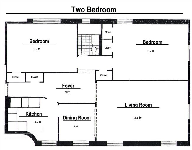 2 BR Floor Plan - Colonial Gardens Trenton Proud LLC