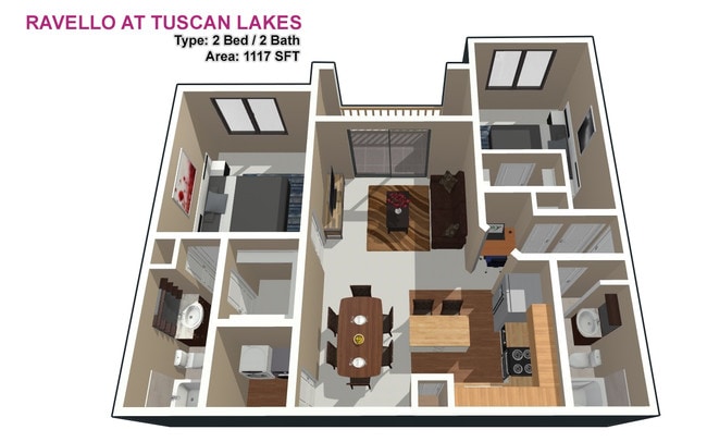 2 BED / 2 BATH - Ravello at Tuscan Lakes
