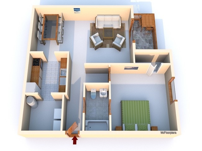 1BR/1BA - Jefferson Pointe