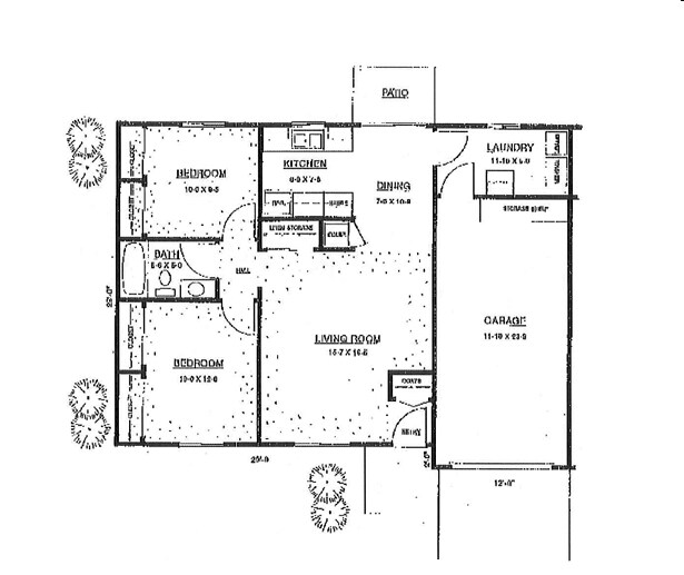 2BR/1BA - Evergreen Park Apartments
