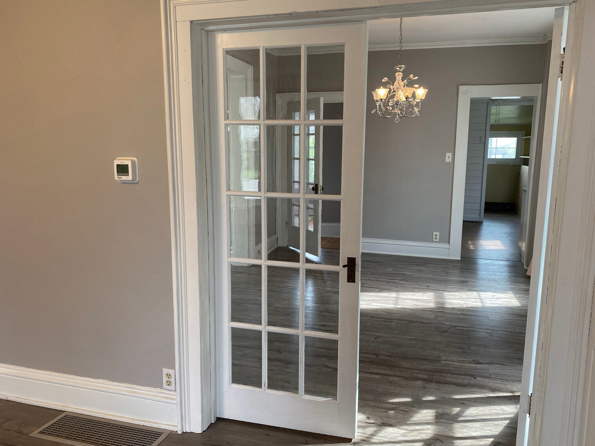 French doors bwt. LR and Dining - 253 Jefferson St
