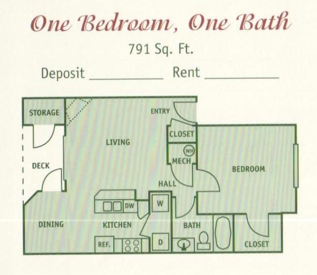 Floorplan - Saratoga Apartments