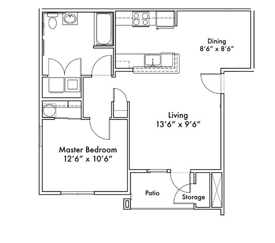 Floorplan - Scriber Creek Apartments