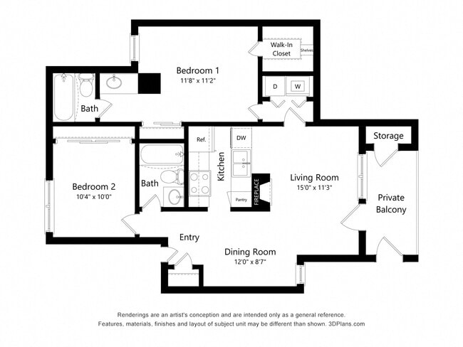 Floorplan - Embry Apartment Homes