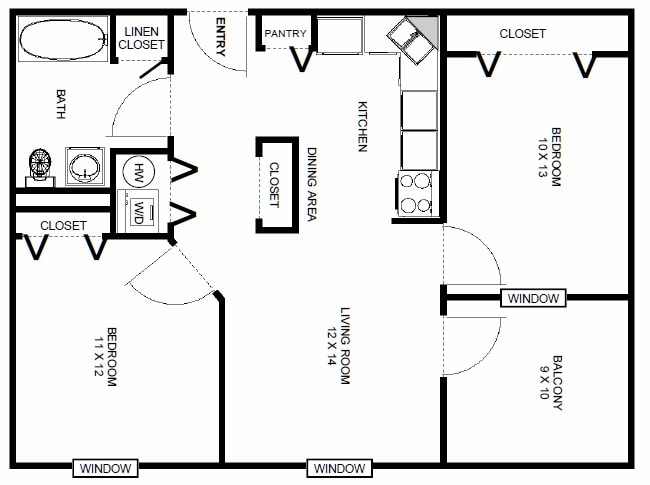 Floorplan - Schaffer Heights Senior Apartments
