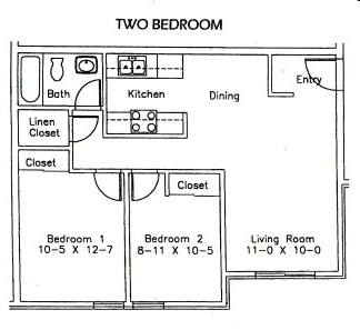 2BR/1BA - Sunset Terrace