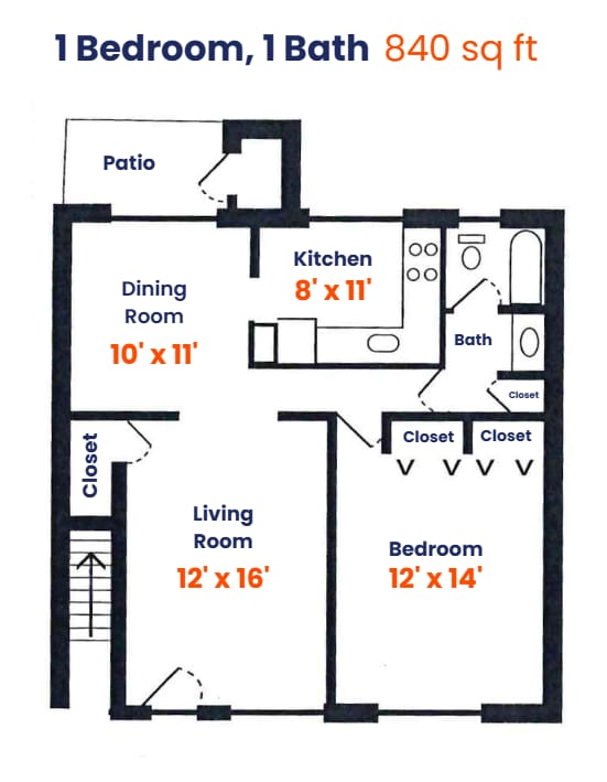 Floorplan - Lakeside Apartments