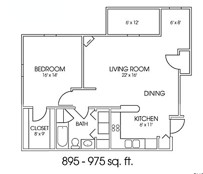 Floorplan - Timber Springs Apartments