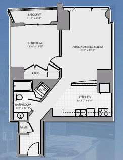 1BR/1BA - SKY55