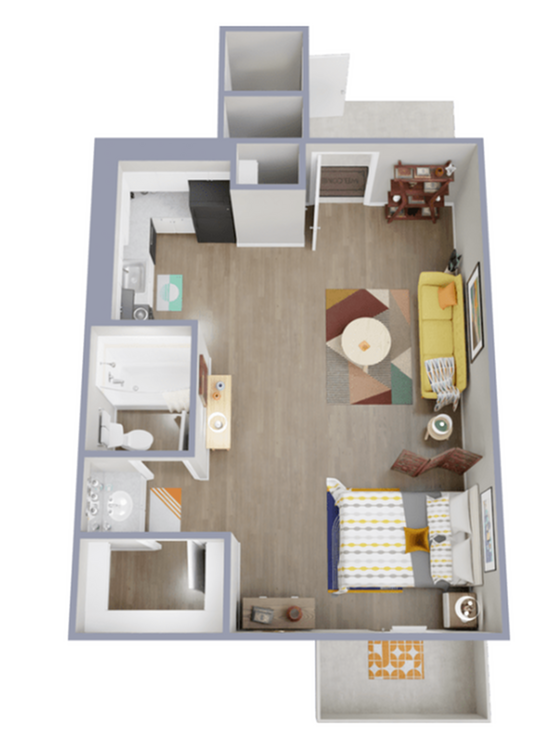 E2 Floorplan - Palatia Apartment Homes