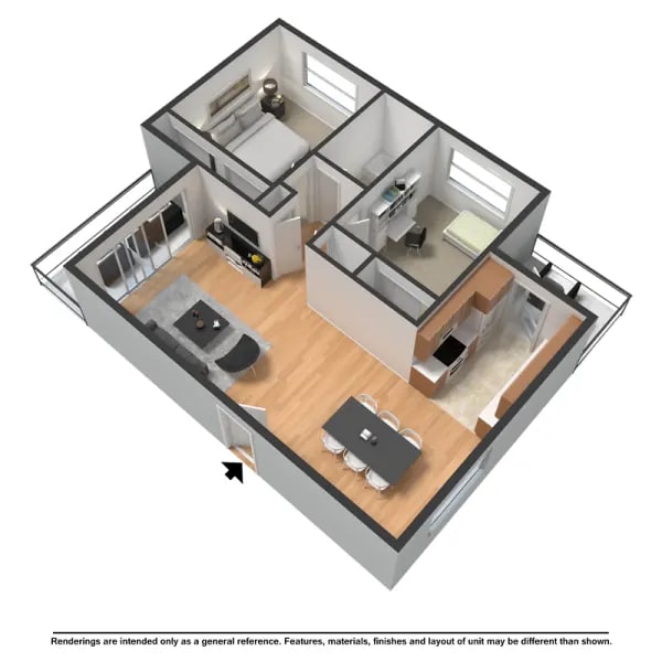 2C Two Bedroom - Skyline Lofts