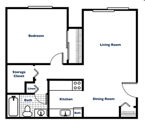 1BR/1BA - Lincolnshire Village Apartments