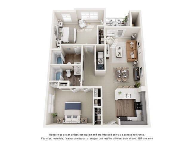 St. Andrews | 2 Bed 2 Bath | 1075 sq ft | Apartments in Winston-Salem - Stratford at Hillcrest