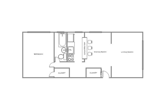 One Bedroom - Gladstone Apartments