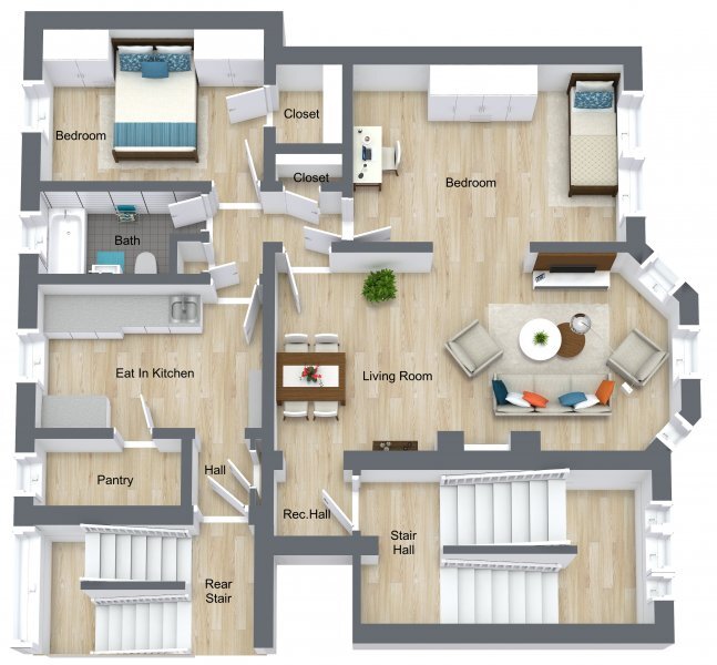 2bd1ba living Rm eat in #104 - 612-626 Sheridan Rd