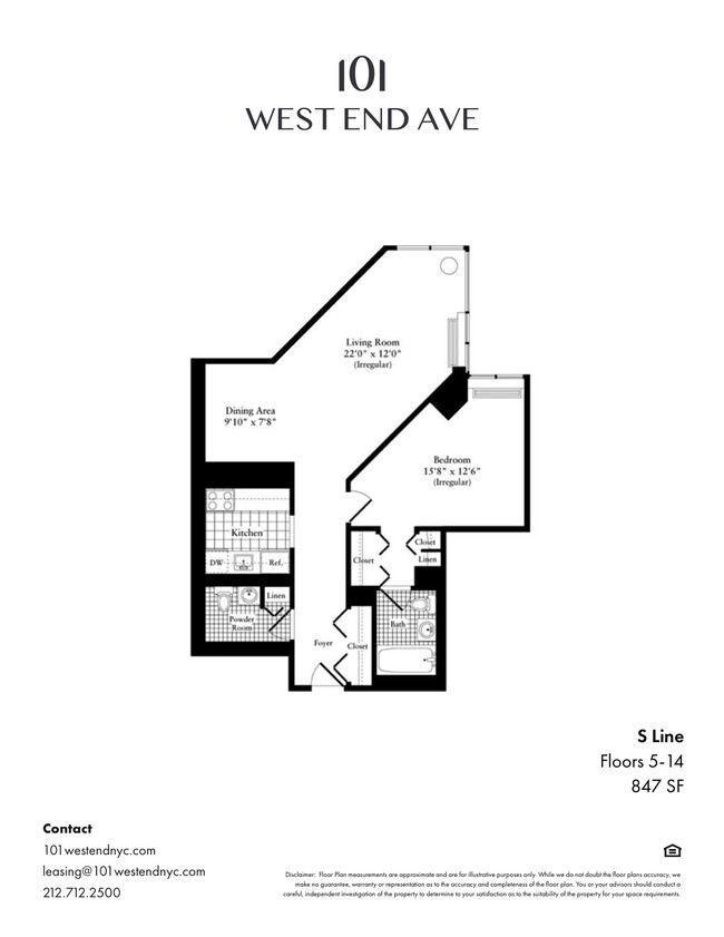 Floorplan - 101 West End Avenue