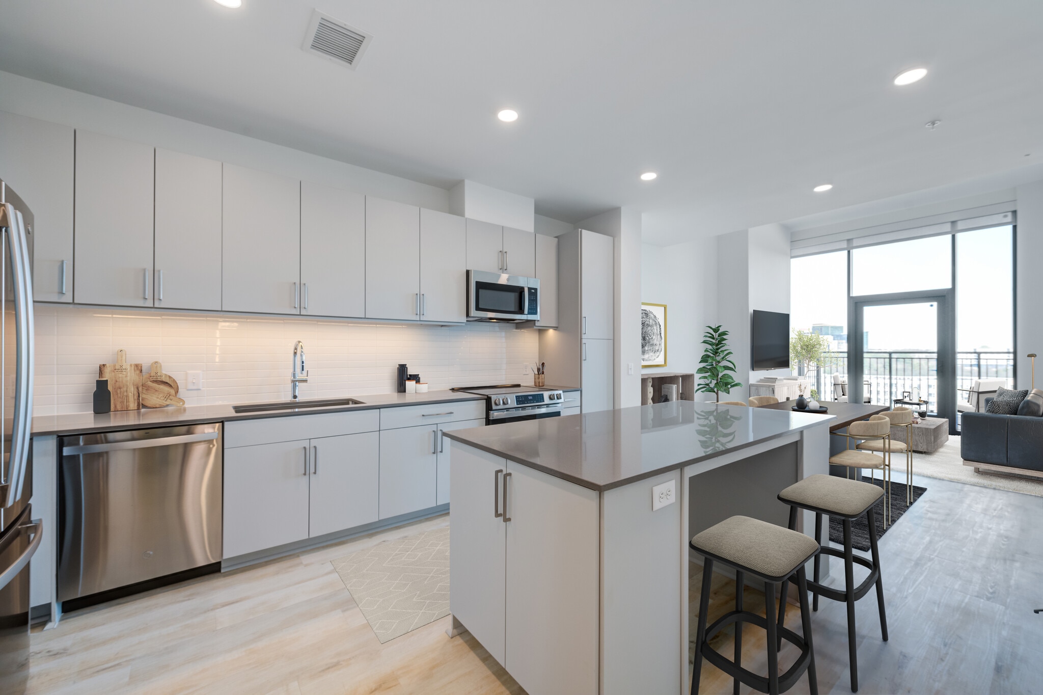 1-bedroom Kitchen - The Holston at The Weld