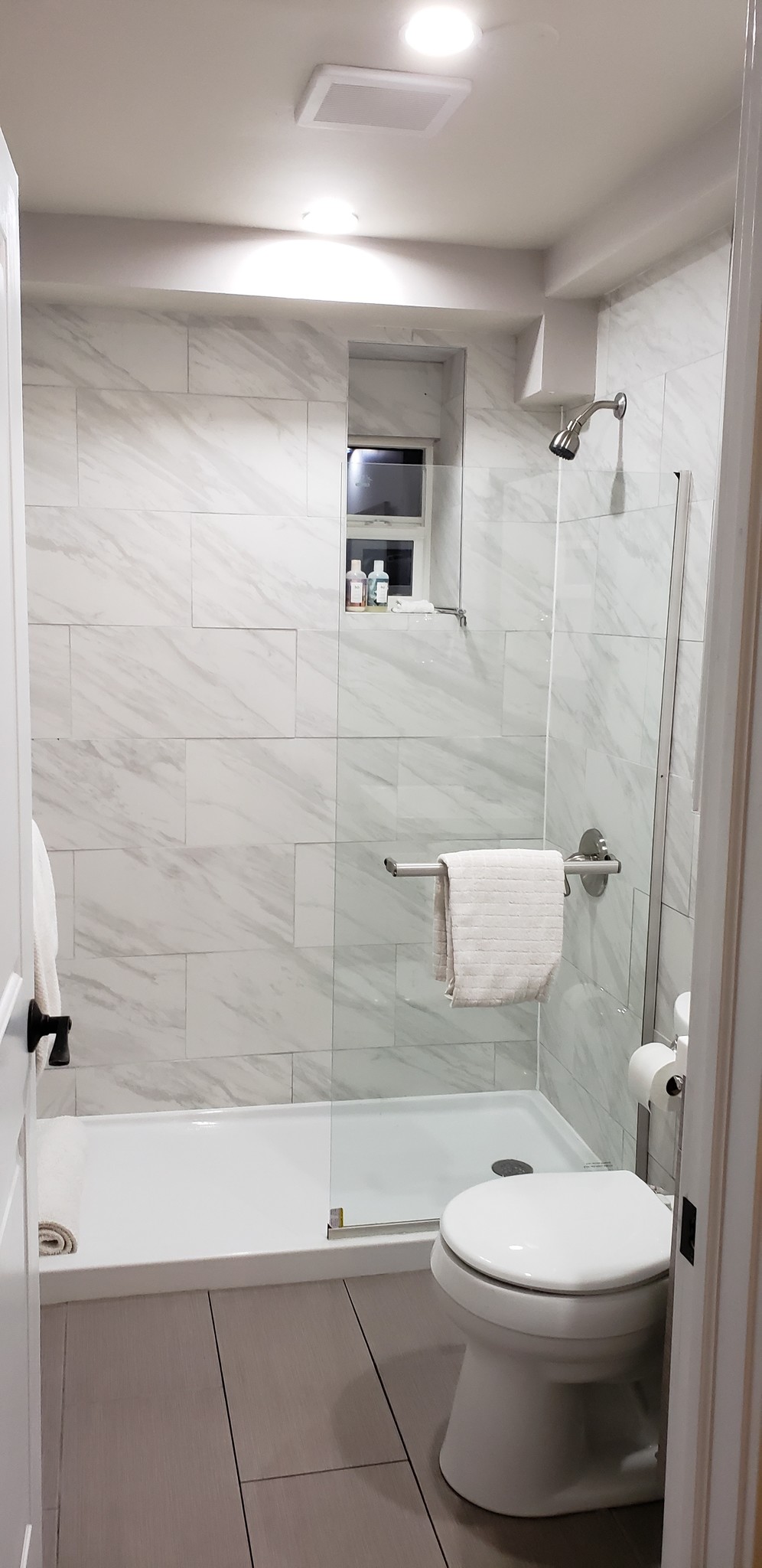 Freshly Remodeled Bath with walk in shower - 443 E 141st St