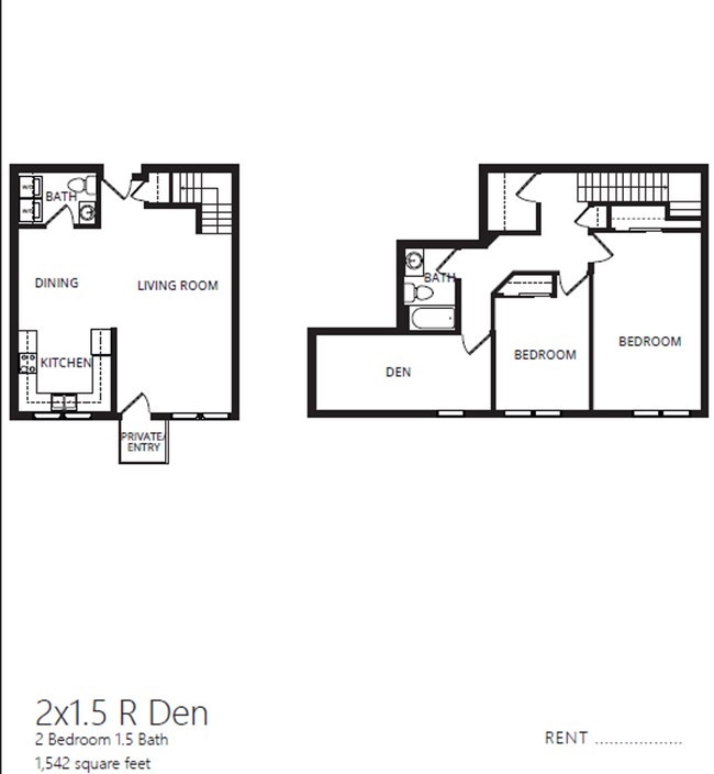 Floorplan - Heritage Village Apartments