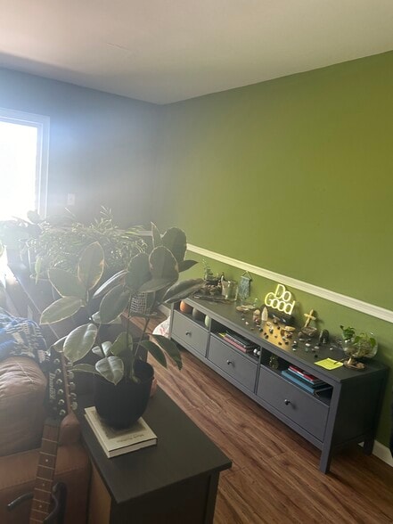 current renters painted living room green - 730 N Eucalyptus Ave