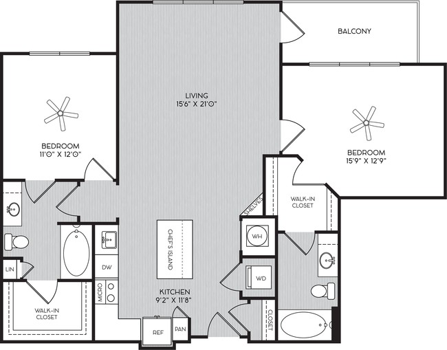 Floorplan - City View Vinings Apartments