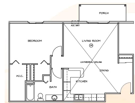 1BR/1BA - Layden Drive Estates Apartments