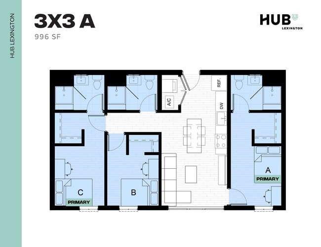 3x3 A - Hub Lexington Upper