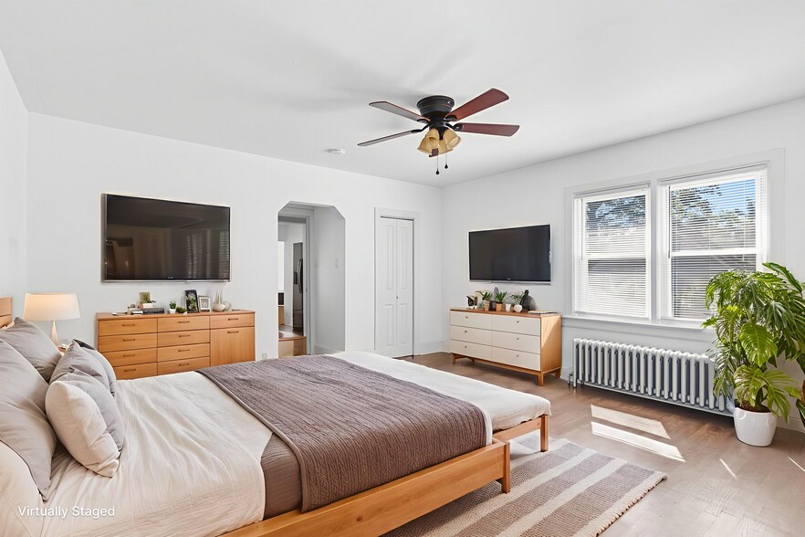 Bedroom 1 - virtually staged - 115 Billian St