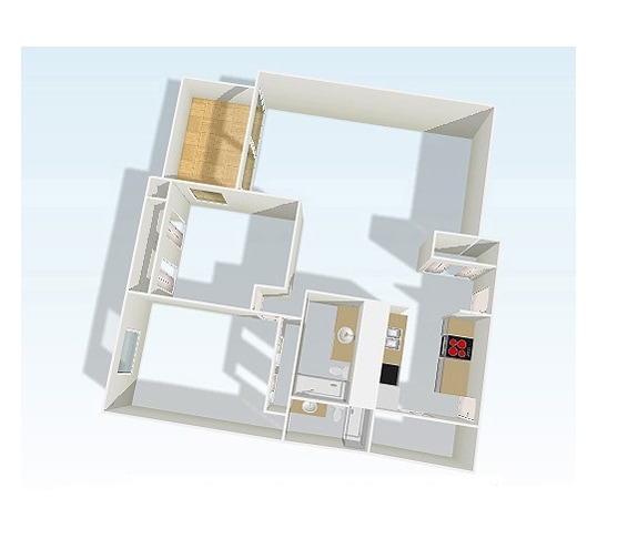 2BR/2BA - Highland Tower